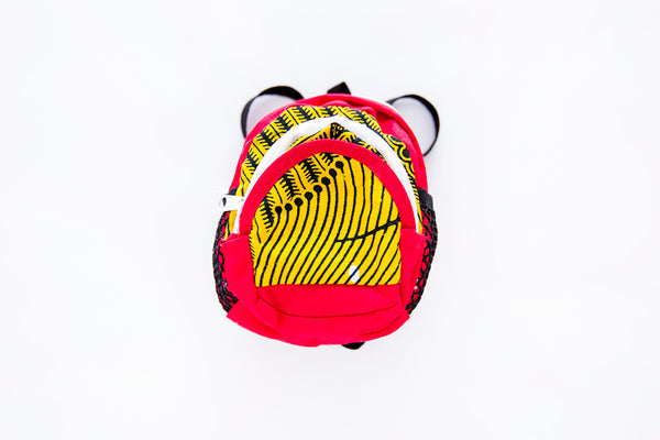 Yellow and Red Backpack